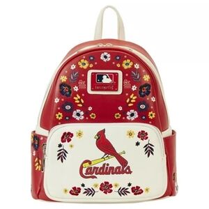 Loungefly MLB St. Louis Cardinals Floral Embroidered Mini Backpack